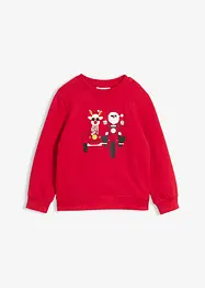 Sweatshirt i 100% økologisk bomull med julemotiv, bonprix