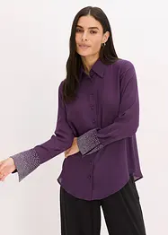 Skjorte med glitterstener, bonprix