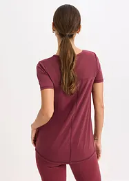 Ekstra myk treningstopp med innfelling i mesh, hurtigtørkende, bonprix