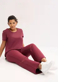 Varmende treningsbukse i mykt materiale, rette ben, bonprix