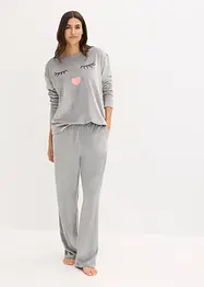 Loungewear-kosedress i fløyel, bonprix