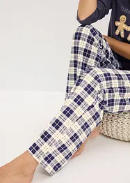 Pyjamas med flanellbukse, bonprix