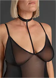 Korsett med strømpeholder + stringtruse (2-delt sett), bonprix