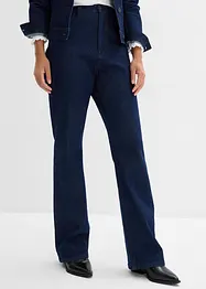 Loose Straight-jeans High waist, komfortlinning med strass, bonprix