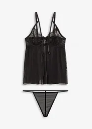 Babydoll og stringtruse (2-delt sett), bonprix