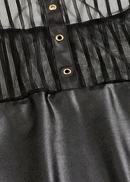 Halterneckkjole i wetlook, bonprix