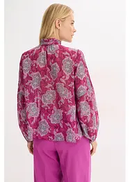 Tunika i sateng med biser, bonprix