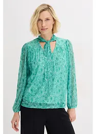 Langermet topp av delikat mesh, bonprix