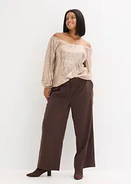 Singoalla-topp i oversized modell med paljetter, bonprix