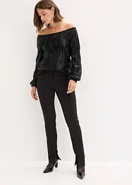 Singoalla-topp i oversized modell med paljetter, bonprix