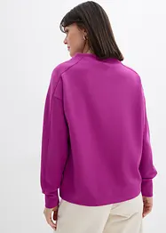 Oversized sweatshirt av mykt scubamateriale, bonprix