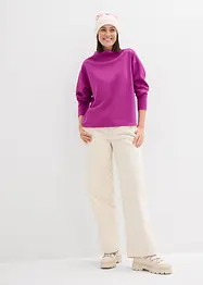 Oversized sweatshirt av mykt scubamateriale, bonprix