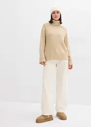 Oversized, grovstrikket genser, bonprix