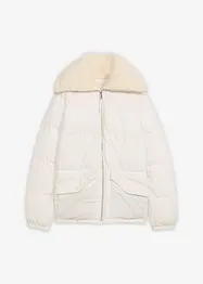 Vattert jakke med pilékrage, bonprix