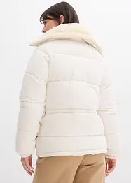 Vattert jakke med pilékrage, bonprix