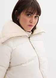 Vattert jakke med pilékrage, bonprix