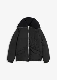 Vattert jakke med pilékrage, bonprix