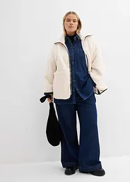 Oversized jakke i pilefleece, bonprix