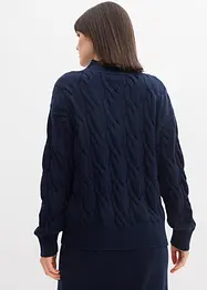 Oversized genser i myk viskosemiks, bonprix