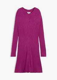 Strikket minikjole i myk viskosemiks, bonprix