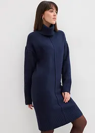 Strikket kjole med pyntesøm, bonprix