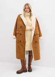 Strikket kjole med pyntesøm, bonprix