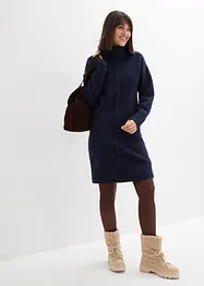 Strikket kjole med pyntesøm, bonprix