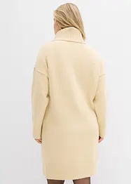 Strikket kjole med pyntesøm, bonprix