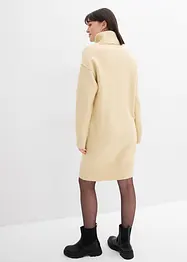 Strikket kjole med pyntesøm, bonprix