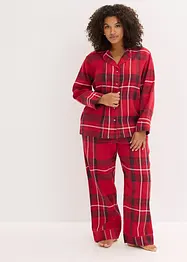 Vevd pyjamas i flanell, bonprix