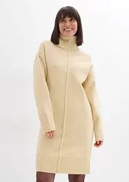 Strikket kjole med pyntesøm, bonprix