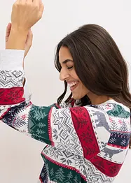 Pyjamas i myk bomull, leveres med gavepose, bonprix