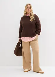 Bukse i ullstil med komfortlinning, bonprix