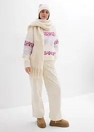 Genser med koftemønster, bonprix