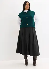 Strikket vest med dekorative knapper, bonprix