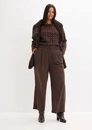 Langermet topp med strass-applikasjon, bonprix