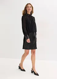 Miniskjørt med paljetter, bonprix