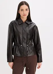 Jakke i imitert lakkskinn, bonprix