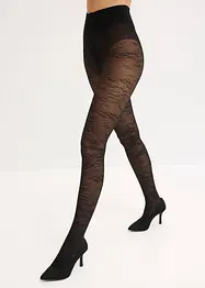 Tynn strømpebukse med blomstrete nettingmønster, bonprix