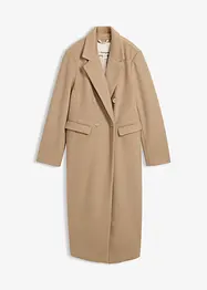 Dobbeltspent kåpe med ull-look, bonprix