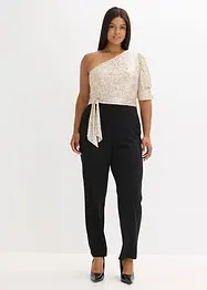 Jumpsuit med paljetter, bonprix