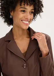 Lang blazer i imitert skinn, bonprix