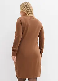 Figurnær jerseykjole i bomull med stretch (2-pack), bonprix