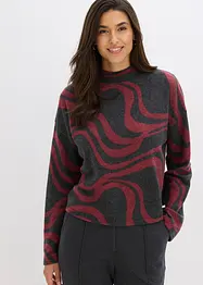 Behagelig, ribbestrikket topp, bonprix