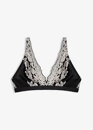 Bralette i tofarget blondemateriale, bonprix