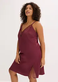 Neglisjé i sateng med nydelig broderi, bonprix