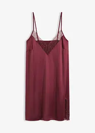 Neglisjé i sateng med nydelig broderi, bonprix