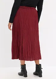 Krinklet satengskjørt, bonprix