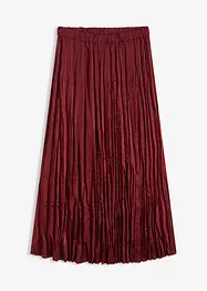 Krinklet satengskjørt, bonprix