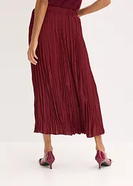 Krinklet satengskjørt, bonprix